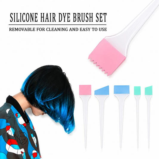 Silicon Brushes Set For Professional Hair Dying 6pcs