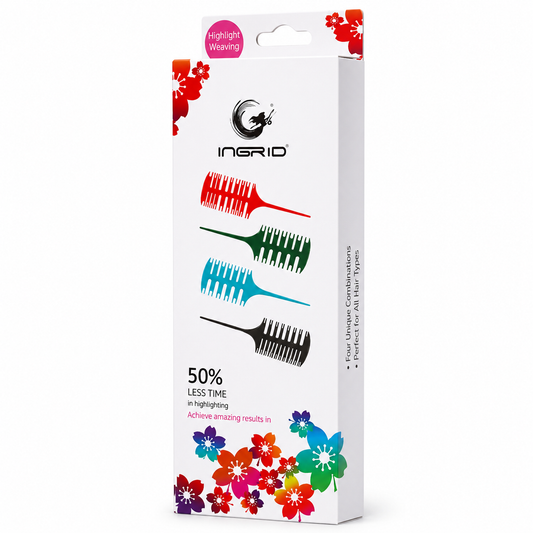 Highlight Sectioning Comb Set of 4 pcs