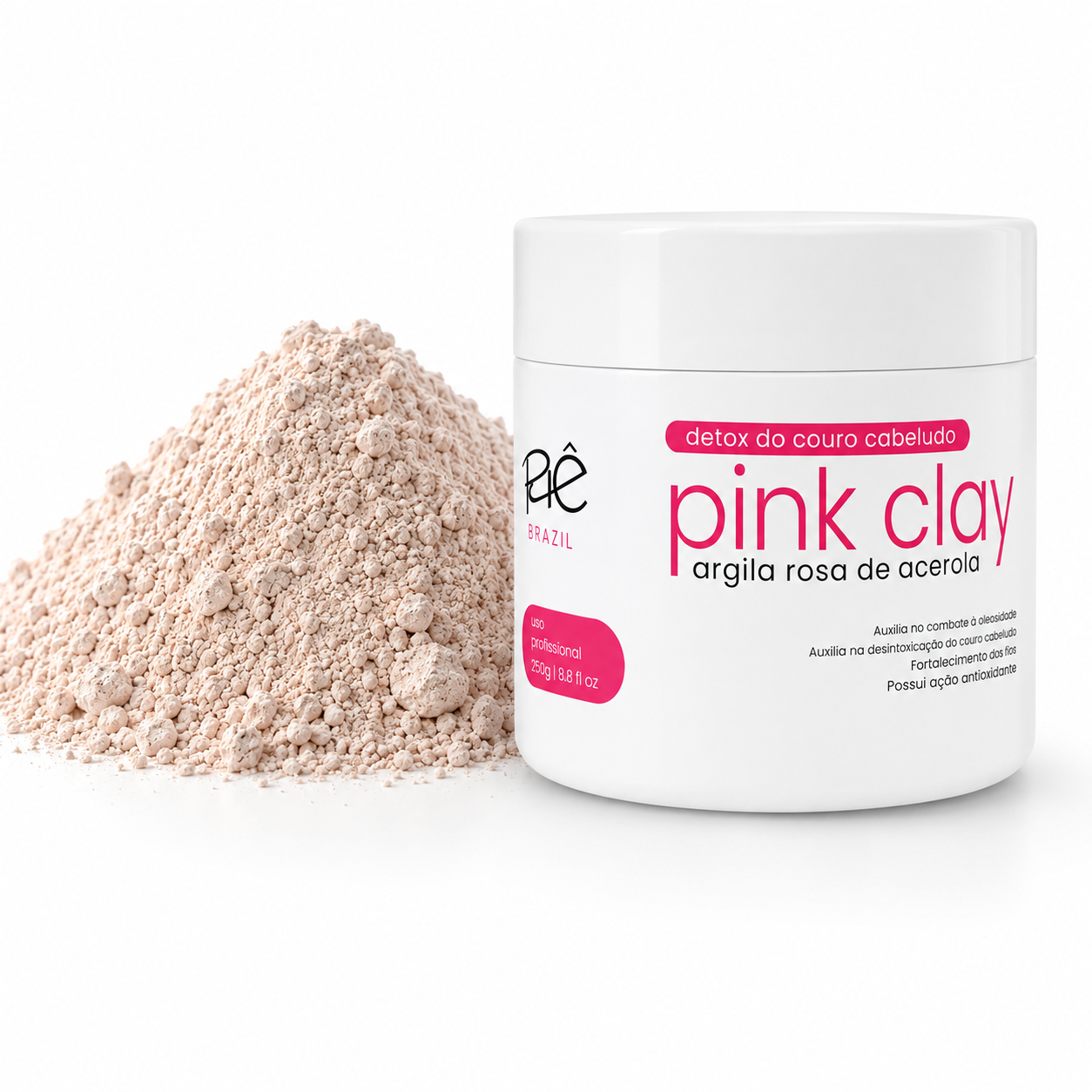 Pink Acerola Clay Mask With Anti- Dandruff Action