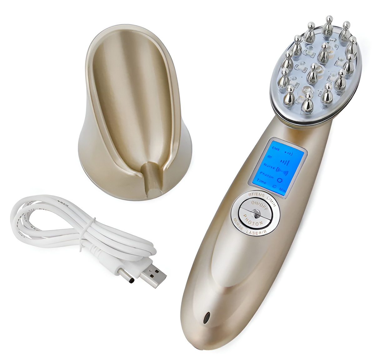 Electric Laser Hair Growth Comb Red Light Therapy & Scalp Massager