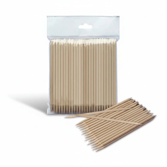 Professional Orange Wood Sticks Set of 100 Pcs