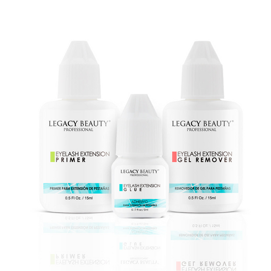 Eyelash Extension Set of Primer, Glue & Gel Remover
