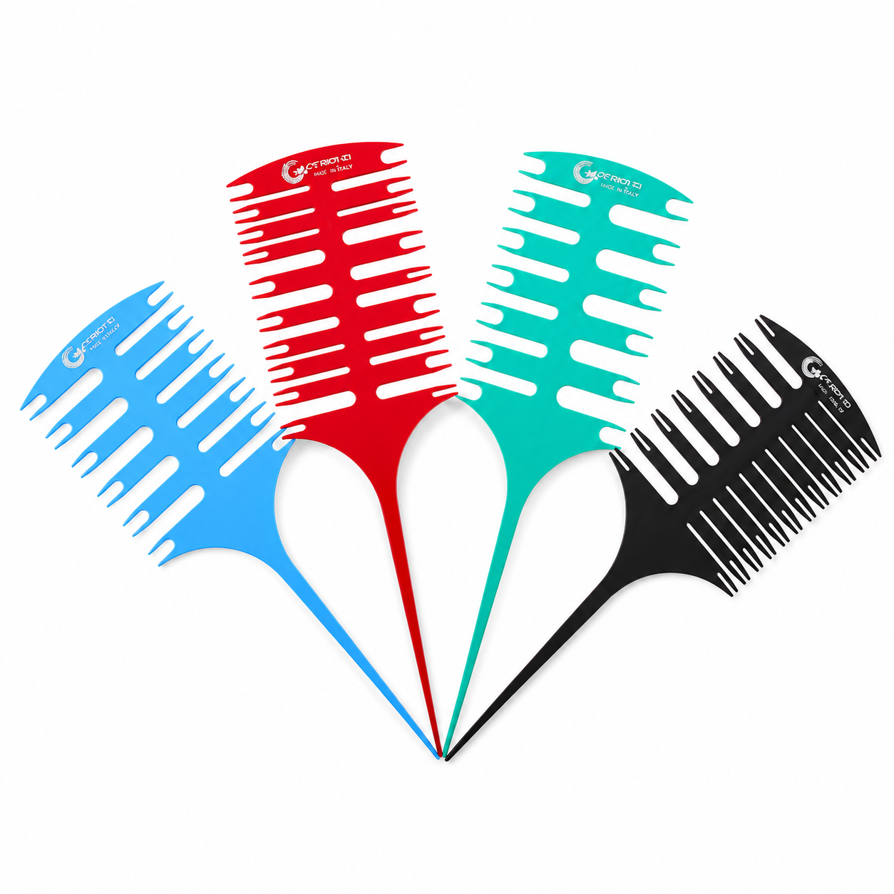 Highlight Sectioning Comb Set of 4 pcs