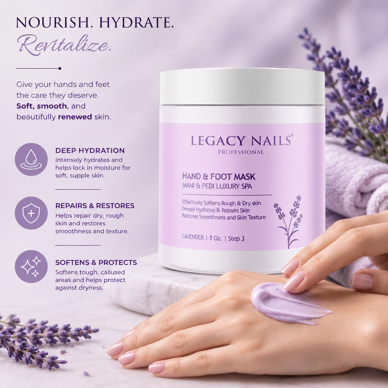 Hand and Foot Mask for Nails – Mani & Pedi Luxury Spa