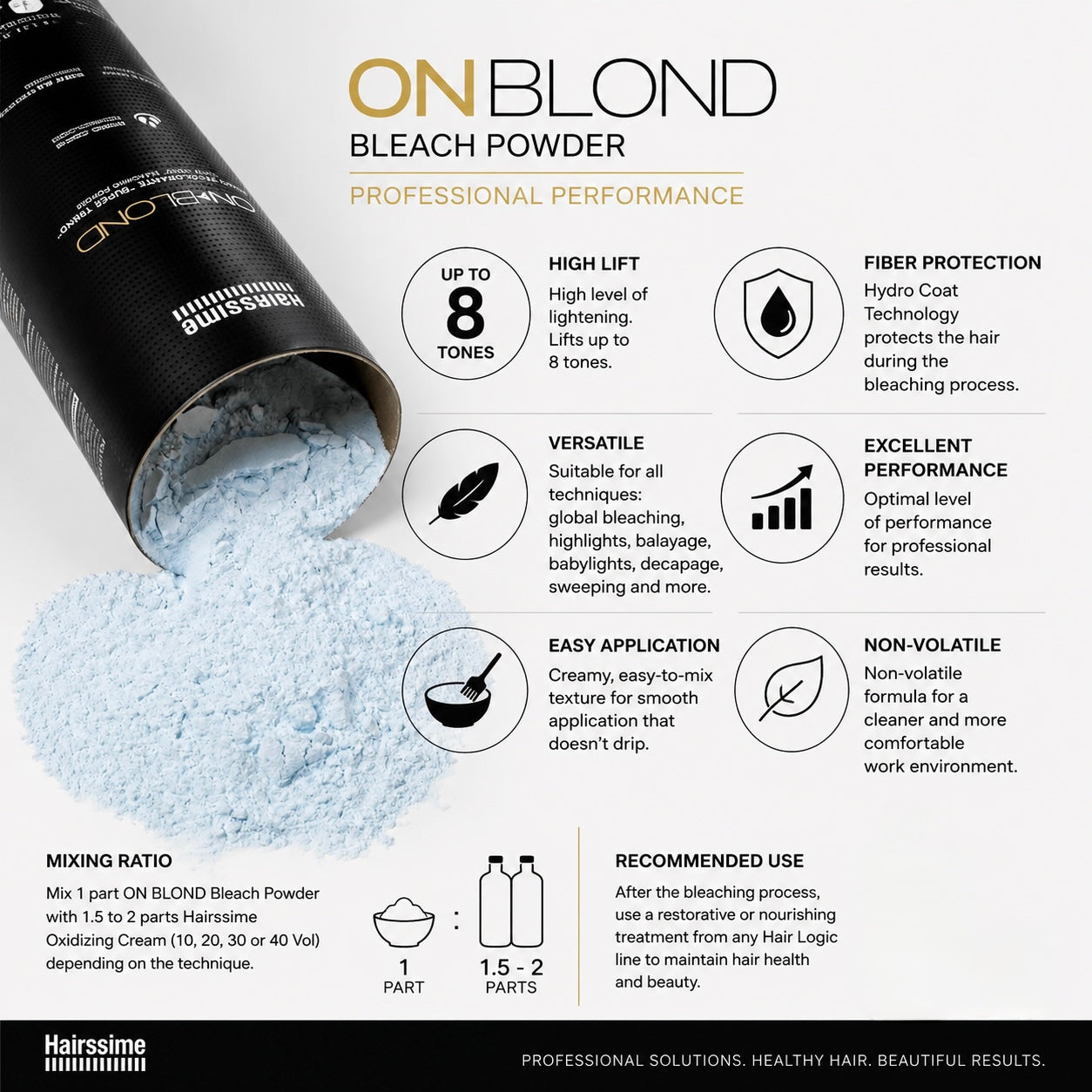 Hairssime ON Blond Bleach Powder