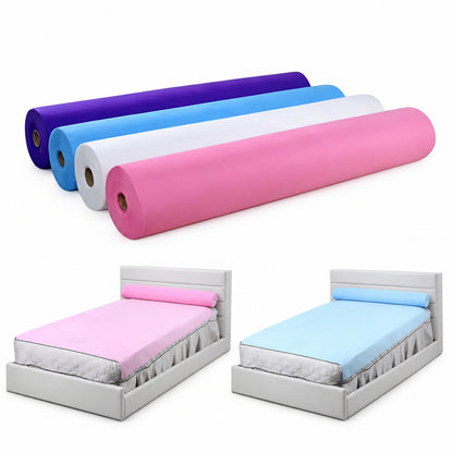Single-use non-woven bed sheet roll, 180 x 80 cm, for spa, massage and lash tables