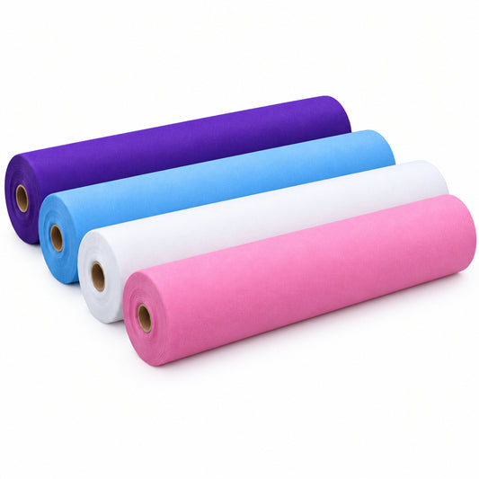 Single-use non-woven bed sheet roll, 180 x 80 cm, for spa, massage and lash tables