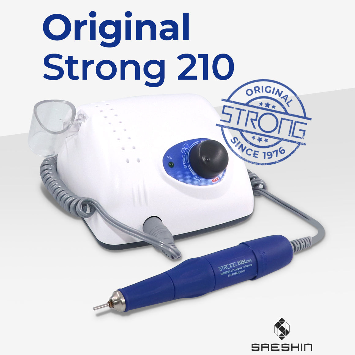 Nail Drill Strong 210 with Handpiece 105L 35k RPM