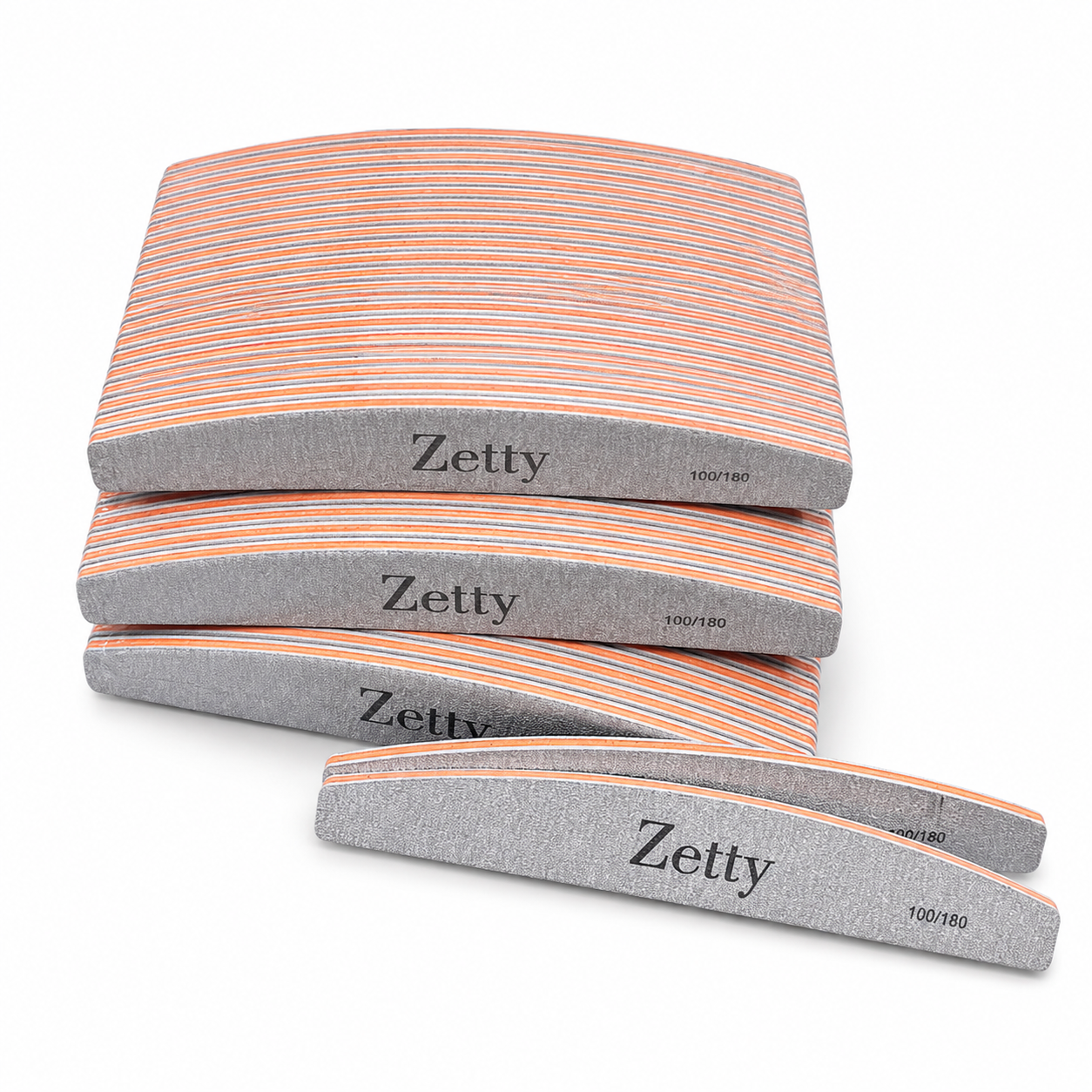 Zetty Professional Japanese Nail File – 100/180 Grit (25 PCS)
