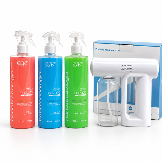Set of 3 Nano Technology Trigger Sprays with  Atomizer Machine