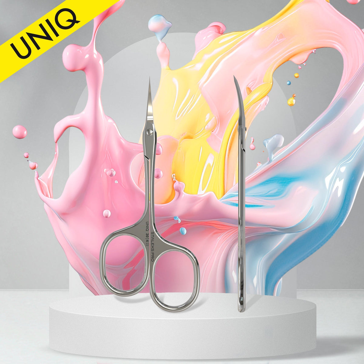 Staleks Uniq 30 Type 4 Asymmetric Cuticle Scissors