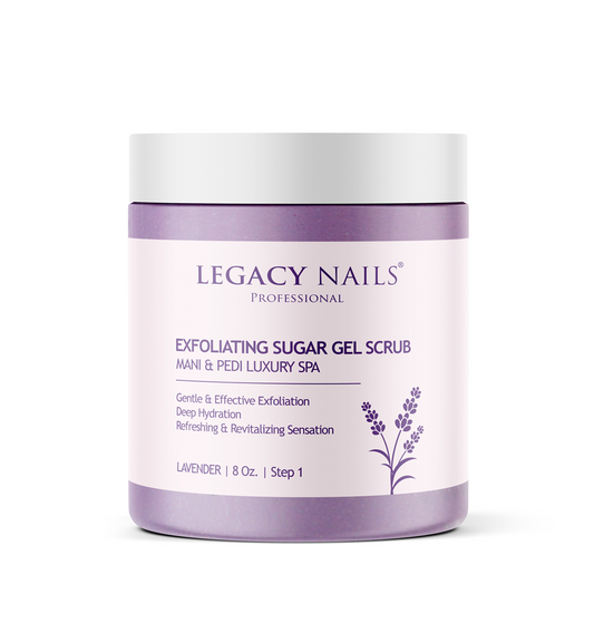 Exfoliating Sugar Gel Scrub for Nails – Mani & Luxury Spa