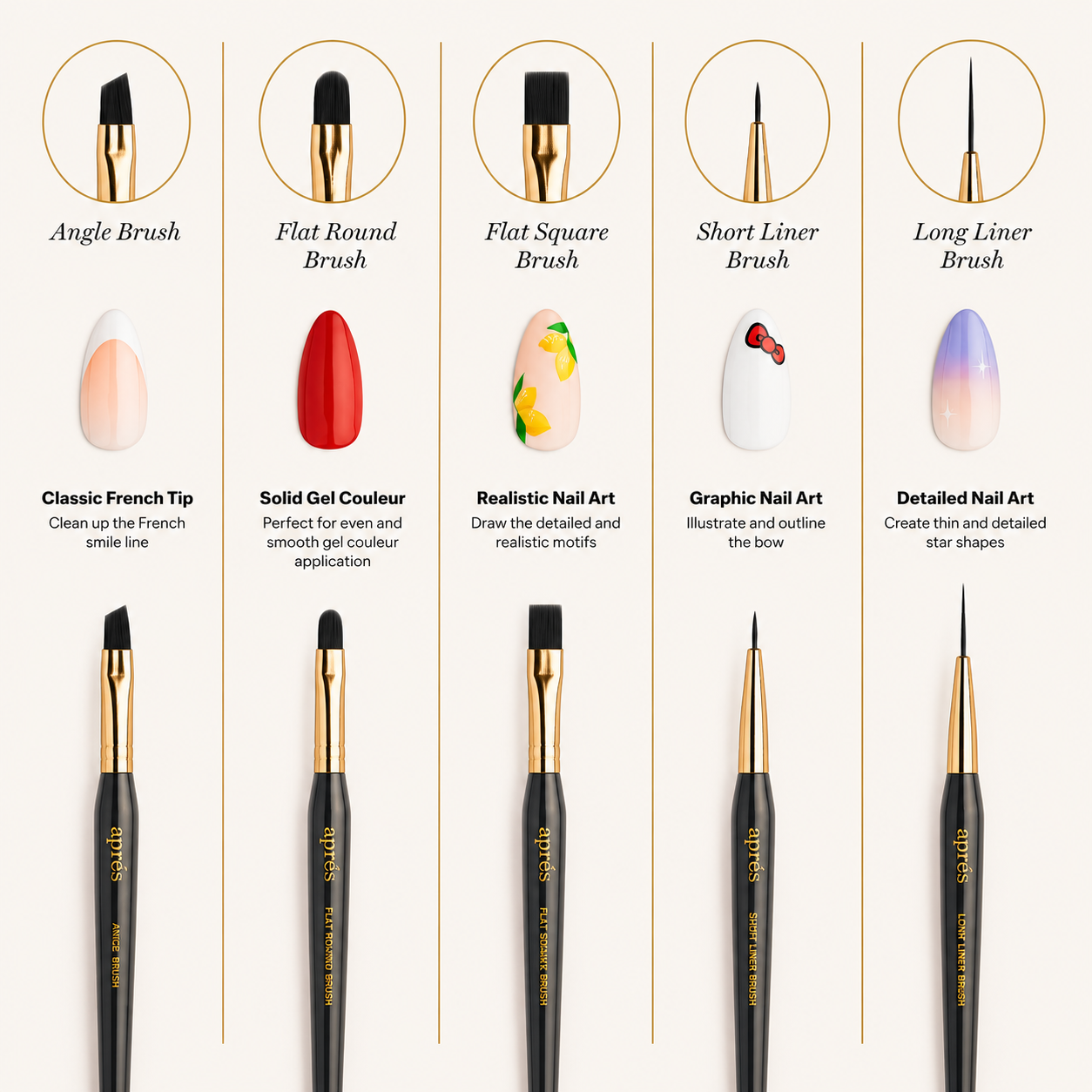 Aprés Angle Nail Brush