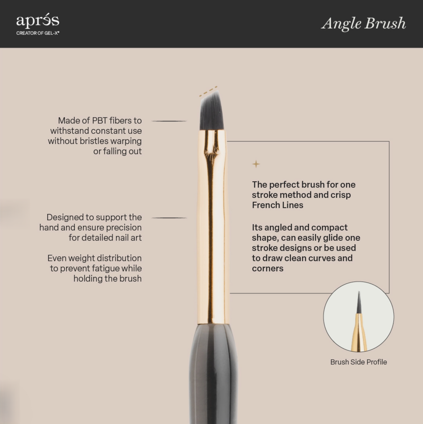 Aprés Angle Nail Brush