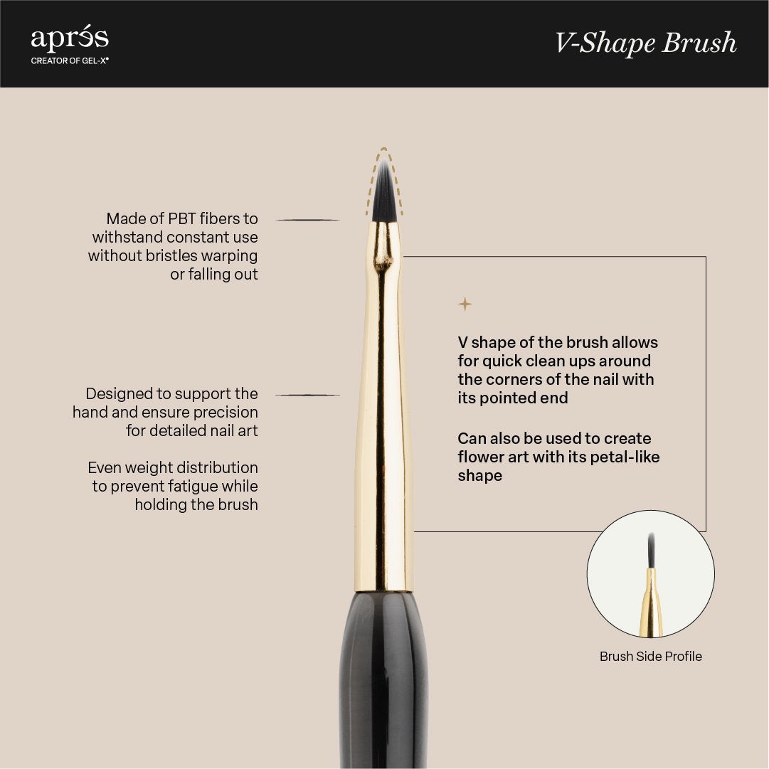 Aprés V-Shape Nail Brush