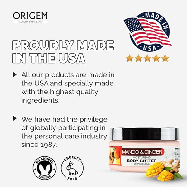 Origem Mango & Ginger Body Butter detail