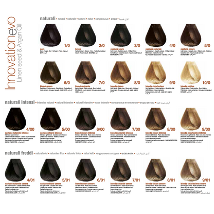 InnovationEvo Hair Color Set of 12 Colors + 2 Colors & 1 Peroxide Free