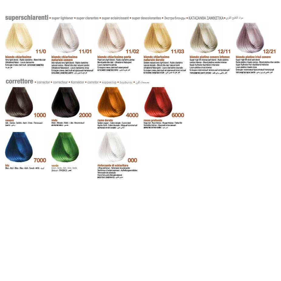 InnovationEvo Hair Color Set of 12 Colors + 2 Colors & 1 Peroxide Free
