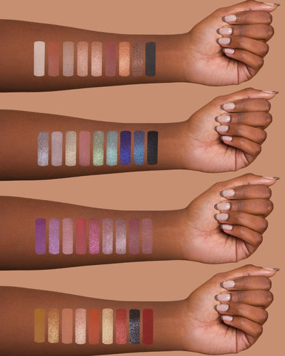 Aqua Eyeshadow Palette swatches