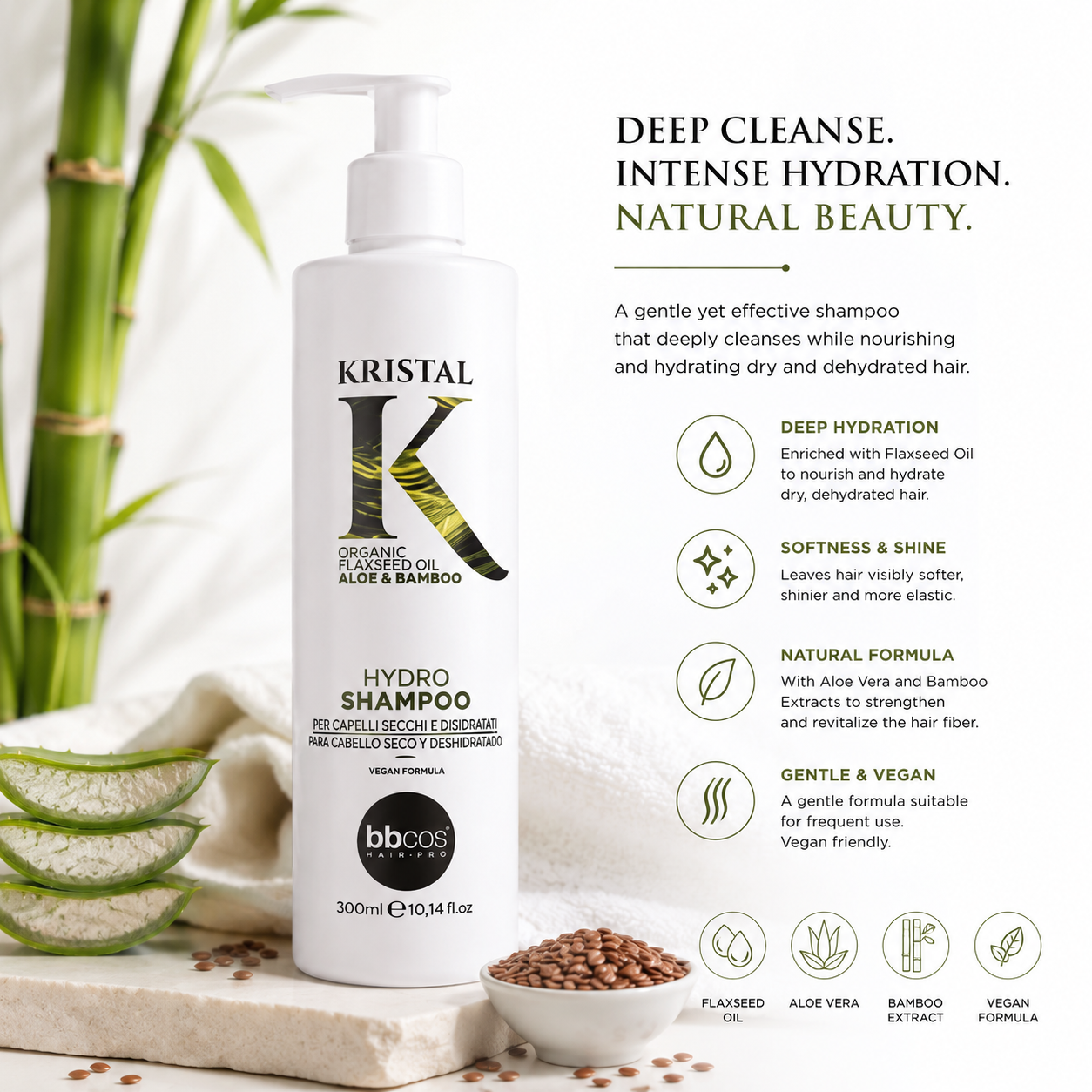 Kristal Hydro Shampoo For All Hair Type