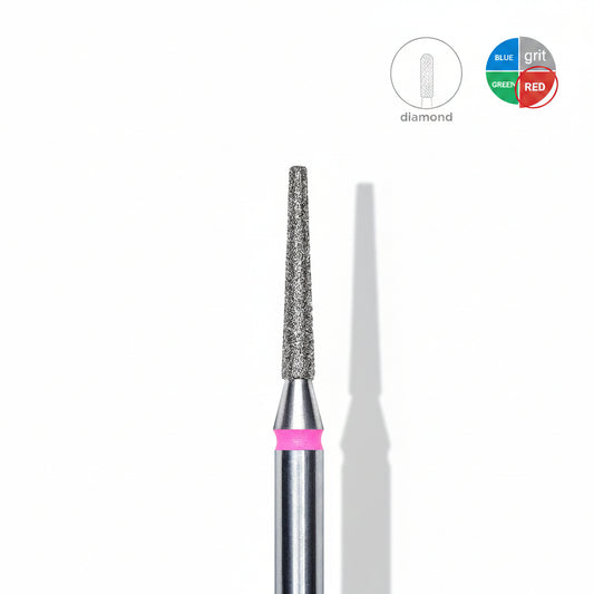 Staleks Diamond Nail Drill Bit Frustum Red Soft 1.6mm 10mm