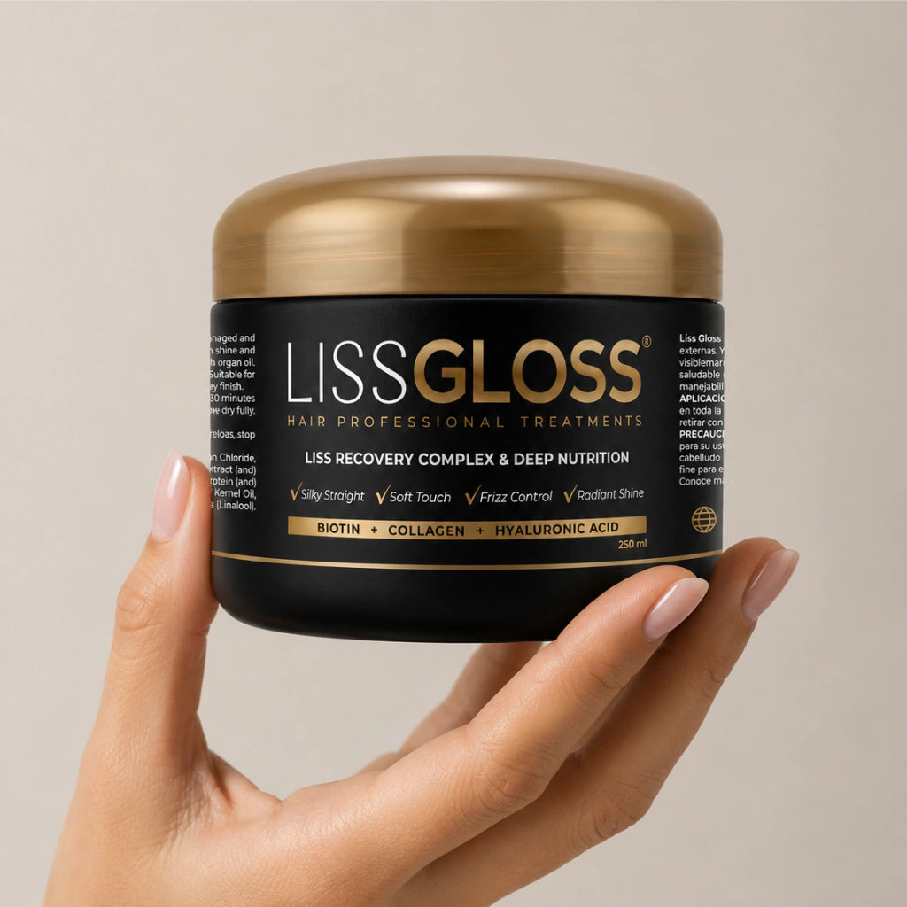 Liss Gloss Complex smoothing treatment bottle