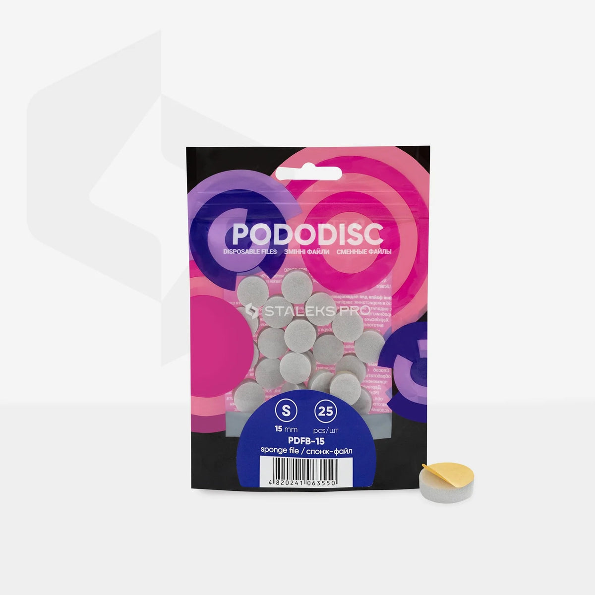 Staleks Pro Pododisc Disposable Sponge Files – 320 Grit, 25 Pieces