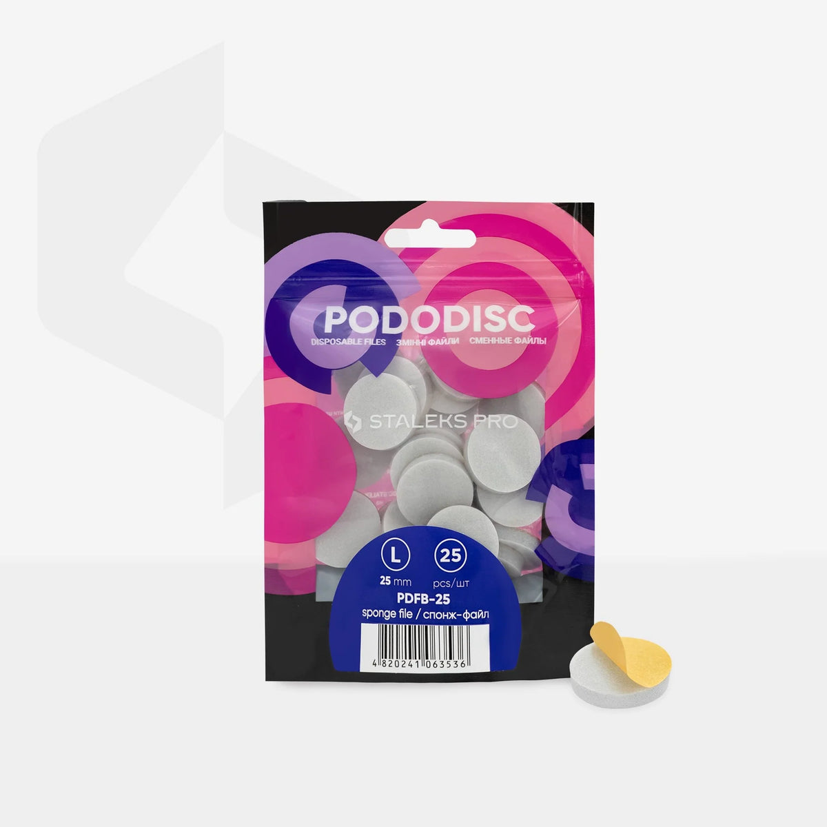 Staleks Pro Pododisc Disposable Sponge Files – 320 Grit, 25 Pieces