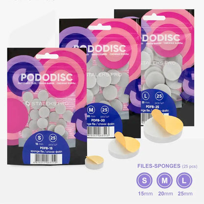 Staleks Pro Pododisc Disposable Sponge Files – 320 Grit, 25 Pieces