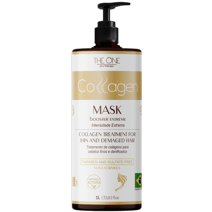 Brazilian Golden Collagen Mask For Damaged Hair