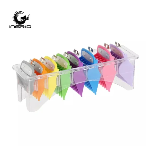 8 Pcs Professional Colorful Hair Clipper Guide Combs Wahl Replacement