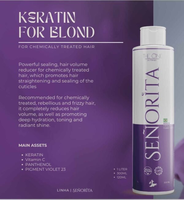 Keratin For Blond Hair With Pigment Violet 23 - Image 4