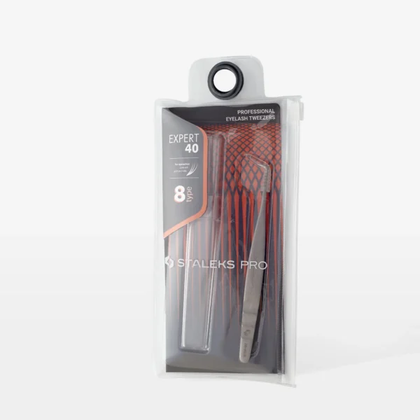 Professional eyelash tweezers Expert 40 Type 8 - Image 2