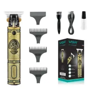 Professional Hair & Beard Trimmer Cordless Rechargeable Gold VGR ‎V-228